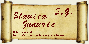 Slavica Gudurić vizit kartica